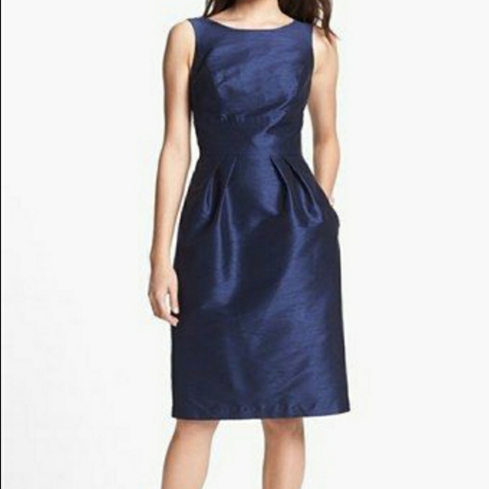 ALFRED SUNG MIDNIGHT DRESS NAVY BLUE SIZE 4